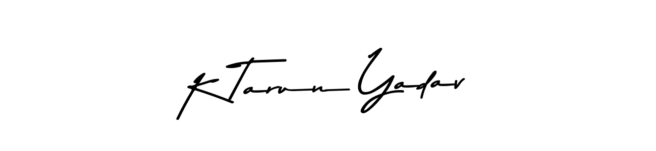 Make a beautiful signature design for name K Tarun Yadav. Use this online signature maker to create a handwritten signature for free. K Tarun Yadav signature style 9 images and pictures png