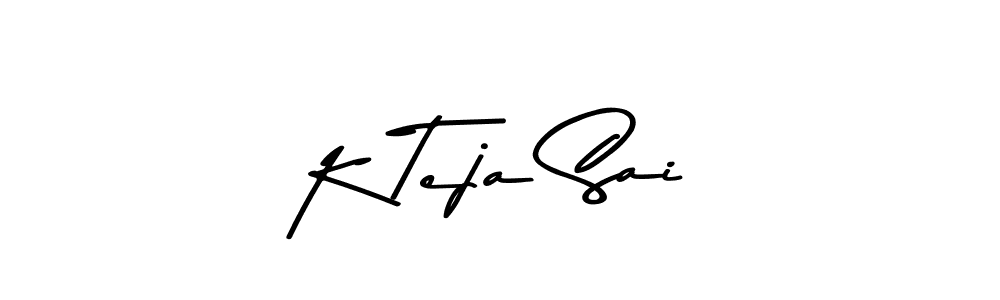 Design your own signature with our free online signature maker. With this signature software, you can create a handwritten (Asem Kandis PERSONAL USE) signature for name K Teja Sai. K Teja Sai signature style 9 images and pictures png