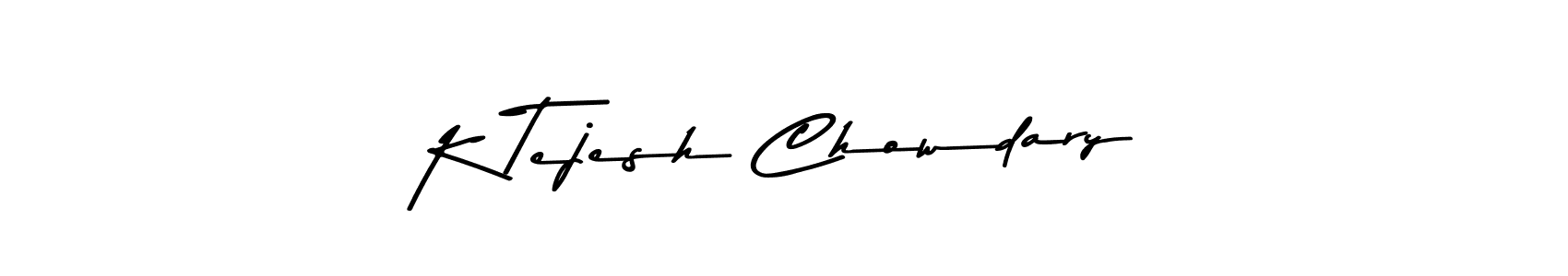 How to make K Tejesh Chowdary signature? Asem Kandis PERSONAL USE is a professional autograph style. Create handwritten signature for K Tejesh Chowdary name. K Tejesh Chowdary signature style 9 images and pictures png