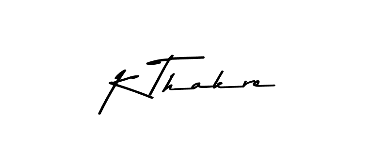 Use a signature maker to create a handwritten signature online. With this signature software, you can design (Asem Kandis PERSONAL USE) your own signature for name K Thakre. K Thakre signature style 9 images and pictures png