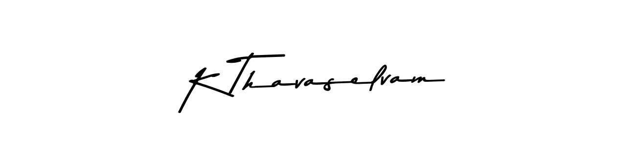 Also we have K Thavaselvam name is the best signature style. Create professional handwritten signature collection using Asem Kandis PERSONAL USE autograph style. K Thavaselvam signature style 9 images and pictures png