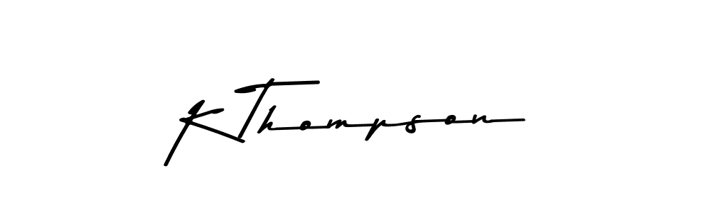 This is the best signature style for the K Thompson name. Also you like these signature font (Asem Kandis PERSONAL USE). Mix name signature. K Thompson signature style 9 images and pictures png