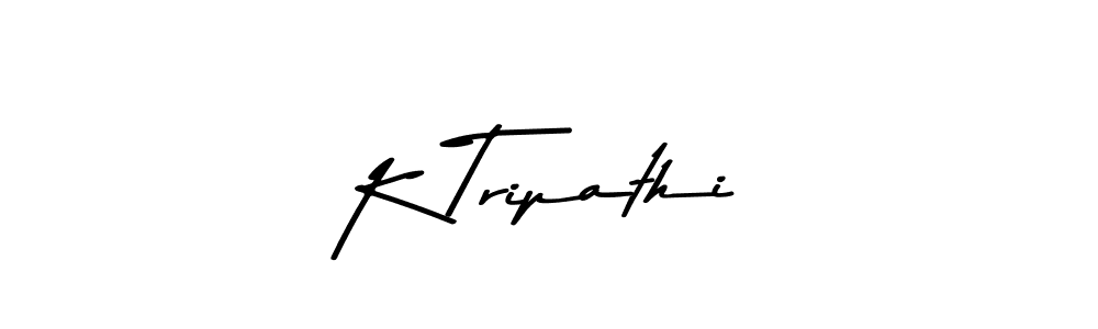 The best way (Asem Kandis PERSONAL USE) to make a short signature is to pick only two or three words in your name. The name K Tripathi include a total of six letters. For converting this name. K Tripathi signature style 9 images and pictures png