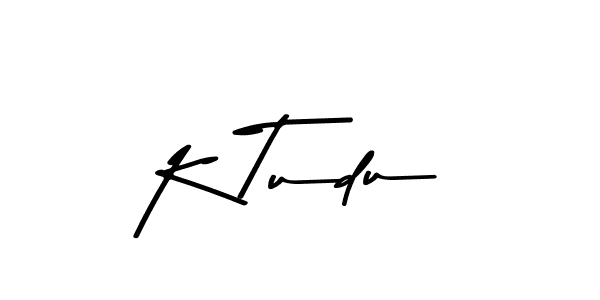 Create a beautiful signature design for name K Tudu. With this signature (Asem Kandis PERSONAL USE) fonts, you can make a handwritten signature for free. K Tudu signature style 9 images and pictures png