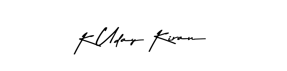 K Uday Kiran stylish signature style. Best Handwritten Sign (Asem Kandis PERSONAL USE) for my name. Handwritten Signature Collection Ideas for my name K Uday Kiran. K Uday Kiran signature style 9 images and pictures png