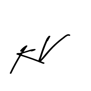 Create a beautiful signature design for name K V. With this signature (Asem Kandis PERSONAL USE) fonts, you can make a handwritten signature for free. K V signature style 9 images and pictures png