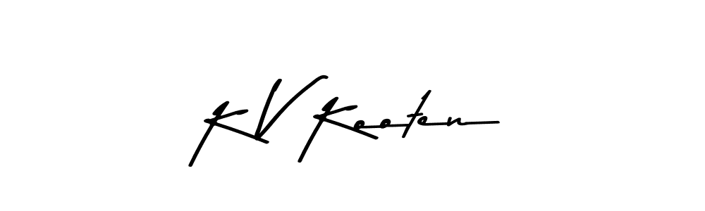 Also You can easily find your signature by using the search form. We will create K V Kooten name handwritten signature images for you free of cost using Asem Kandis PERSONAL USE sign style. K V Kooten signature style 9 images and pictures png