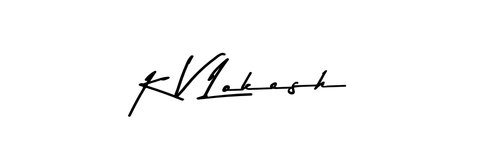You can use this online signature creator to create a handwritten signature for the name K V Lokesh. This is the best online autograph maker. K V Lokesh signature style 9 images and pictures png