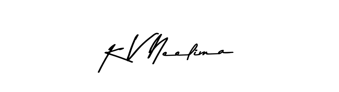 Use a signature maker to create a handwritten signature online. With this signature software, you can design (Asem Kandis PERSONAL USE) your own signature for name K V Neelima. K V Neelima signature style 9 images and pictures png