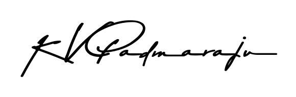 Try this chic K V Padmaraju handwritten sign style. Using Asem Kandis PERSONAL USE font elements, it gives your name a sleek, memorable identity. K V Padmaraju signature style 9 images and pictures png
