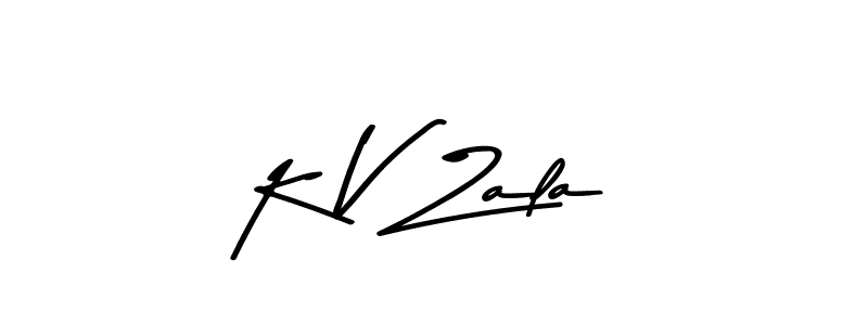 Asem Kandis PERSONAL USE is a professional signature style that is perfect for those who want to add a touch of class to their signature. It is also a great choice for those who want to make their signature more unique. Get K V Zala name to fancy signature for free. K V Zala signature style 9 images and pictures png