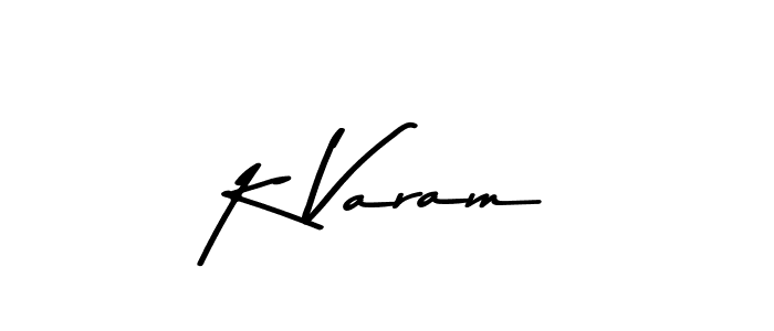 This is the best signature style for the K Varam name. Also you like these signature font (Asem Kandis PERSONAL USE). Mix name signature. K Varam signature style 9 images and pictures png