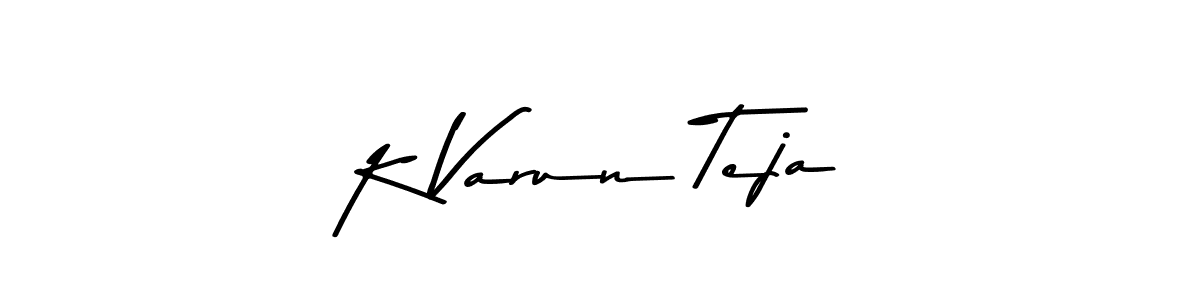 How to make K Varun Teja signature? Asem Kandis PERSONAL USE is a professional autograph style. Create handwritten signature for K Varun Teja name. K Varun Teja signature style 9 images and pictures png