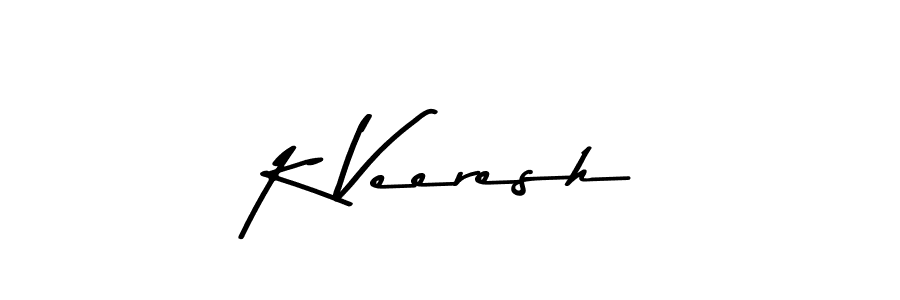 K Veeresh stylish signature style. Best Handwritten Sign (Asem Kandis PERSONAL USE) for my name. Handwritten Signature Collection Ideas for my name K Veeresh. K Veeresh signature style 9 images and pictures png