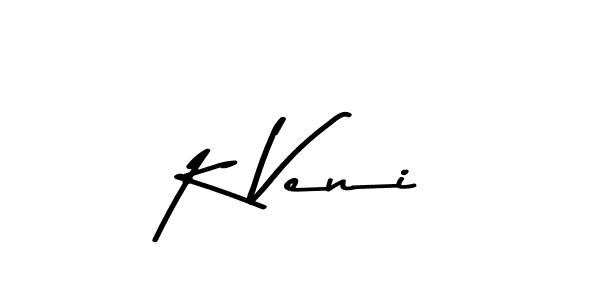 The best way (Asem Kandis PERSONAL USE) to make a short signature is to pick only two or three words in your name. The name K Veni include a total of six letters. For converting this name. K Veni signature style 9 images and pictures png