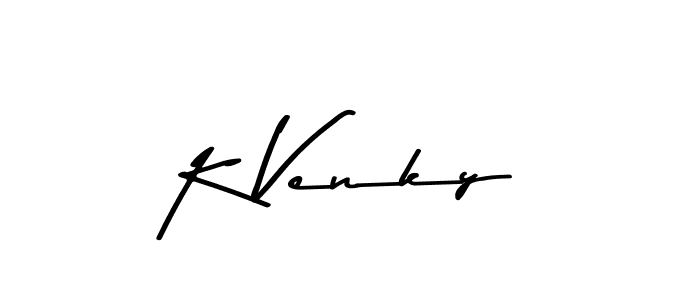 How to make K Venky signature? Asem Kandis PERSONAL USE is a professional autograph style. Create handwritten signature for K Venky name. K Venky signature style 9 images and pictures png