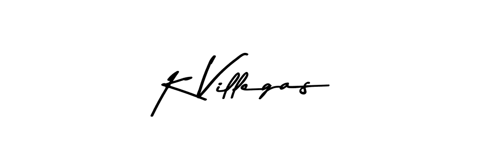 You should practise on your own different ways (Asem Kandis PERSONAL USE) to write your name (K Villegas) in signature. don't let someone else do it for you. K Villegas signature style 9 images and pictures png