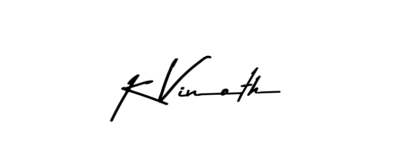 Similarly Asem Kandis PERSONAL USE is the best handwritten signature design. Signature creator online .You can use it as an online autograph creator for name K Vinoth. K Vinoth signature style 9 images and pictures png