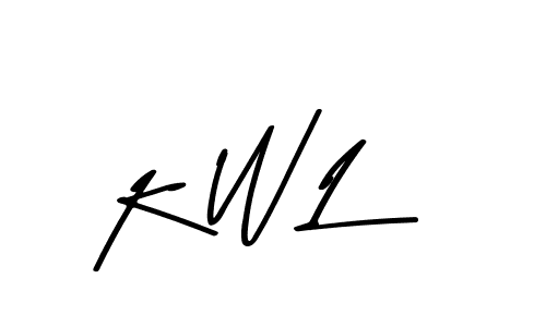 The best way (Asem Kandis PERSONAL USE) to make a short signature is to pick only two or three words in your name. The name K W L include a total of six letters. For converting this name. K W L signature style 9 images and pictures png