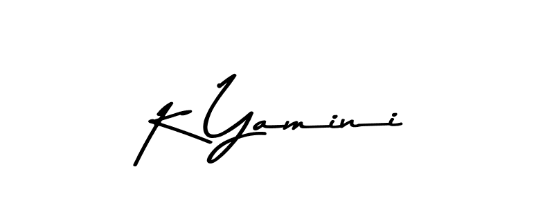 Make a beautiful signature design for name K Yamini. With this signature (Asem Kandis PERSONAL USE) style, you can create a handwritten signature for free. K Yamini signature style 9 images and pictures png