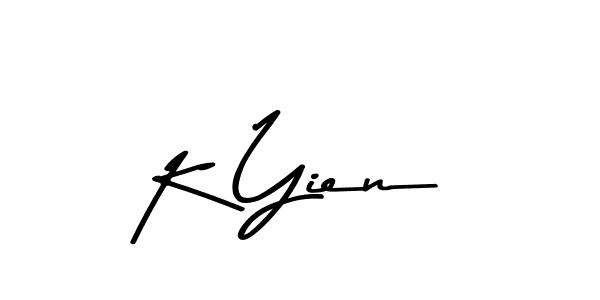 This is the best signature style for the K Yien name. Also you like these signature font (Asem Kandis PERSONAL USE). Mix name signature. K Yien signature style 9 images and pictures png