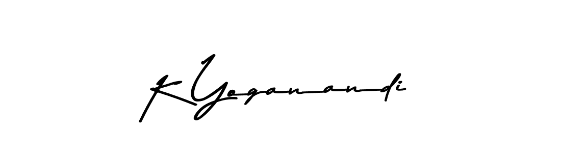 The best way (Asem Kandis PERSONAL USE) to make a short signature is to pick only two or three words in your name. The name K Yoganandi include a total of six letters. For converting this name. K Yoganandi signature style 9 images and pictures png