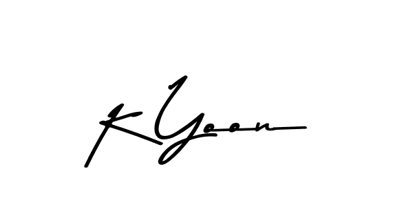 Use a signature maker to create a handwritten signature online. With this signature software, you can design (Asem Kandis PERSONAL USE) your own signature for name K Yoon. K Yoon signature style 9 images and pictures png