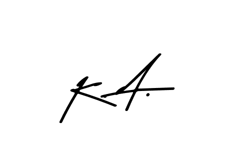 You can use this online signature creator to create a handwritten signature for the name K. A.. This is the best online autograph maker. K. A. signature style 9 images and pictures png