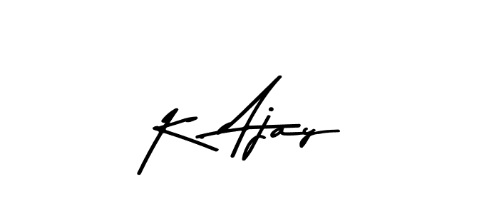 Also You can easily find your signature by using the search form. We will create K. Ajay name handwritten signature images for you free of cost using Asem Kandis PERSONAL USE sign style. K. Ajay signature style 9 images and pictures png