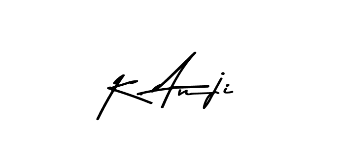 Design your own signature with our free online signature maker. With this signature software, you can create a handwritten (Asem Kandis PERSONAL USE) signature for name K. Anji. K. Anji signature style 9 images and pictures png