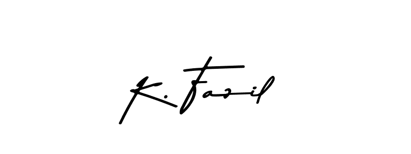 This is the best signature style for the K. Fazil name. Also you like these signature font (Asem Kandis PERSONAL USE). Mix name signature. K. Fazil signature style 9 images and pictures png