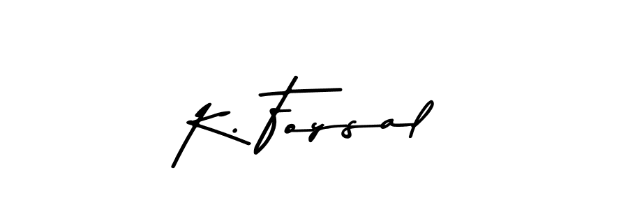 It looks lik you need a new signature style for name K. Foysal. Design unique handwritten (Asem Kandis PERSONAL USE) signature with our free signature maker in just a few clicks. K. Foysal signature style 9 images and pictures png