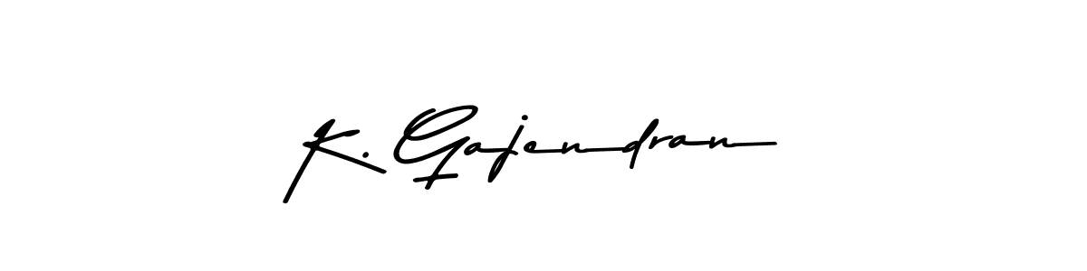 Also we have K. Gajendran name is the best signature style. Create professional handwritten signature collection using Asem Kandis PERSONAL USE autograph style. K. Gajendran signature style 9 images and pictures png