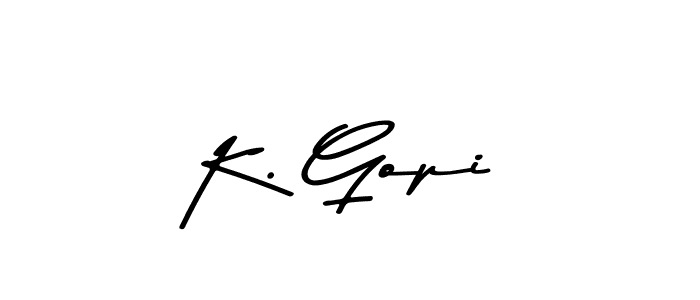 How to make K. Gopi signature? Asem Kandis PERSONAL USE is a professional autograph style. Create handwritten signature for K. Gopi name. K. Gopi signature style 9 images and pictures png