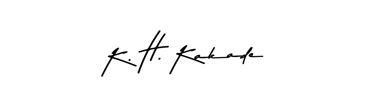 if you are searching for the best signature style for your name K. H. Kakade. so please give up your signature search. here we have designed multiple signature styles  using Asem Kandis PERSONAL USE. K. H. Kakade signature style 9 images and pictures png