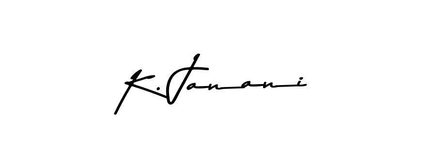 Also You can easily find your signature by using the search form. We will create K. Janani name handwritten signature images for you free of cost using Asem Kandis PERSONAL USE sign style. K. Janani signature style 9 images and pictures png