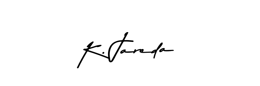 Also You can easily find your signature by using the search form. We will create K. Jareda name handwritten signature images for you free of cost using Asem Kandis PERSONAL USE sign style. K. Jareda signature style 9 images and pictures png