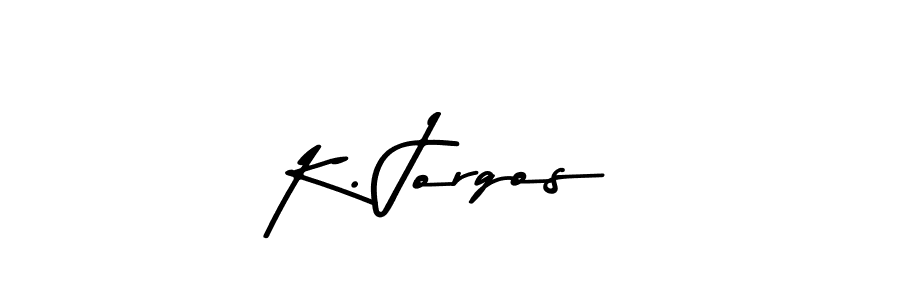 How to Draw K. Jorgos signature style? Asem Kandis PERSONAL USE is a latest design signature styles for name K. Jorgos. K. Jorgos signature style 9 images and pictures png