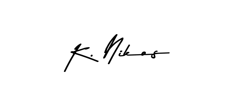 Best and Professional Signature Style for K. Nikos. Asem Kandis PERSONAL USE Best Signature Style Collection. K. Nikos signature style 9 images and pictures png