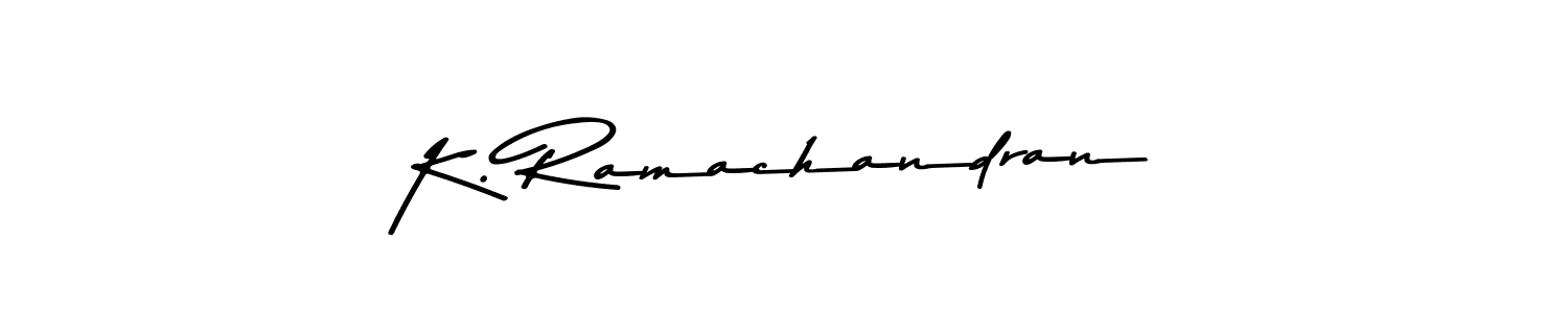 Design your own signature with our free online signature maker. With this signature software, you can create a handwritten (Asem Kandis PERSONAL USE) signature for name K. Ramachandran. K. Ramachandran signature style 9 images and pictures png