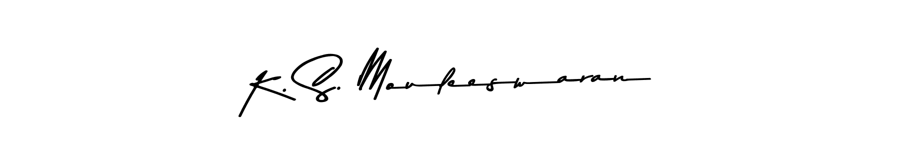 It looks lik you need a new signature style for name K. S. Mouleeswaran. Design unique handwritten (Asem Kandis PERSONAL USE) signature with our free signature maker in just a few clicks. K. S. Mouleeswaran signature style 9 images and pictures png