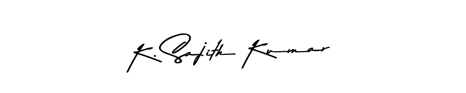 if you are searching for the best signature style for your name K. Sajith Kumar. so please give up your signature search. here we have designed multiple signature styles  using Asem Kandis PERSONAL USE. K. Sajith Kumar signature style 9 images and pictures png