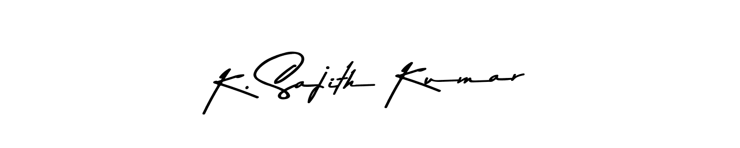 Also You can easily find your signature by using the search form. We will create K. Sajith Kumar name handwritten signature images for you free of cost using Asem Kandis PERSONAL USE sign style. K. Sajith Kumar signature style 9 images and pictures png