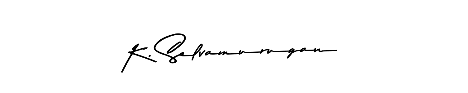 How to make K. Selvamurugan name signature. Use Asem Kandis PERSONAL USE style for creating short signs online. This is the latest handwritten sign. K. Selvamurugan signature style 9 images and pictures png