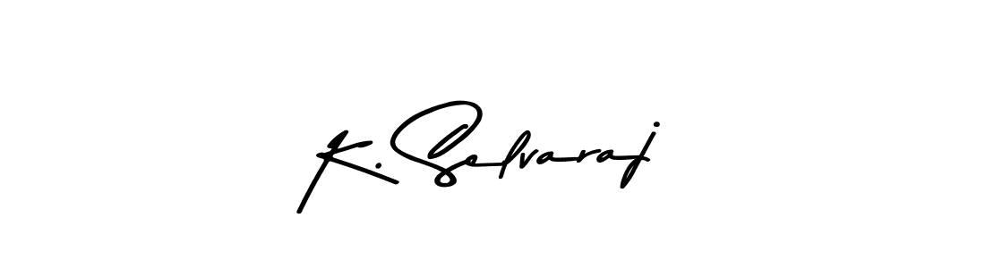 Design your own signature with our free online signature maker. With this signature software, you can create a handwritten (Asem Kandis PERSONAL USE) signature for name K. Selvaraj. K. Selvaraj signature style 9 images and pictures png