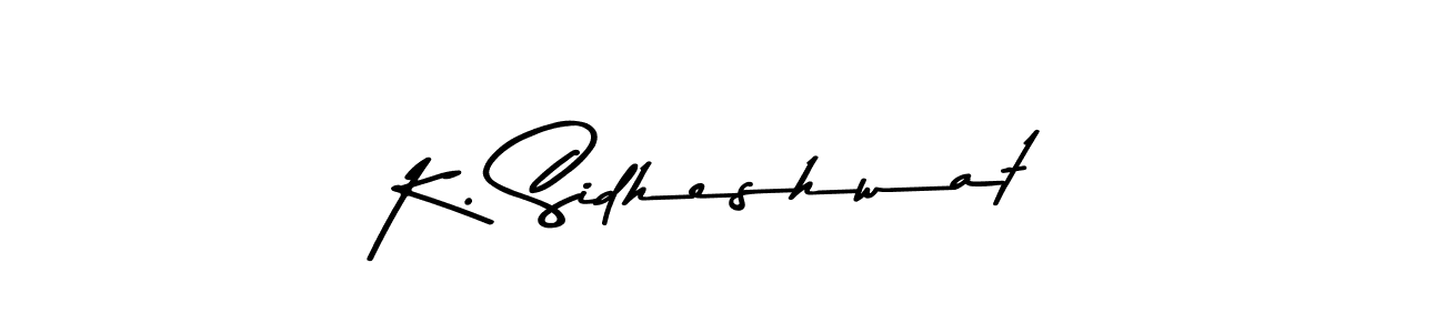 You should practise on your own different ways (Asem Kandis PERSONAL USE) to write your name (K. Sidheshwat) in signature. don't let someone else do it for you. K. Sidheshwat signature style 9 images and pictures png