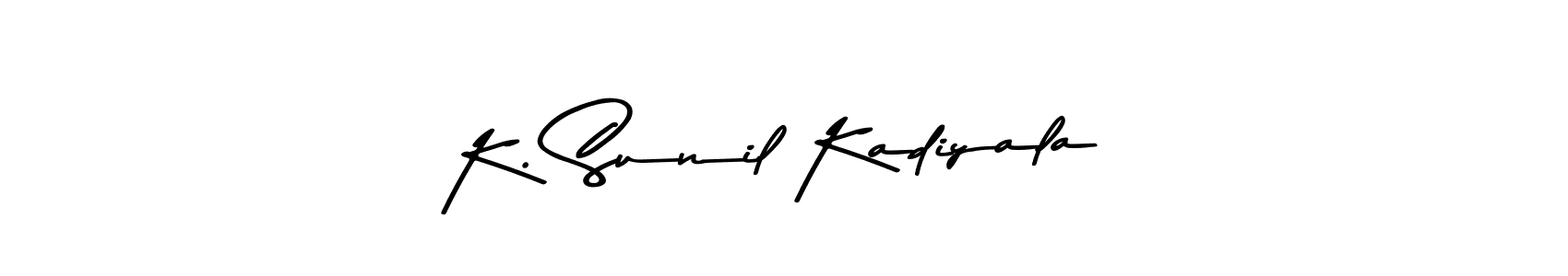 K. Sunil Kadiyala stylish signature style. Best Handwritten Sign (Asem Kandis PERSONAL USE) for my name. Handwritten Signature Collection Ideas for my name K. Sunil Kadiyala. K. Sunil Kadiyala signature style 9 images and pictures png