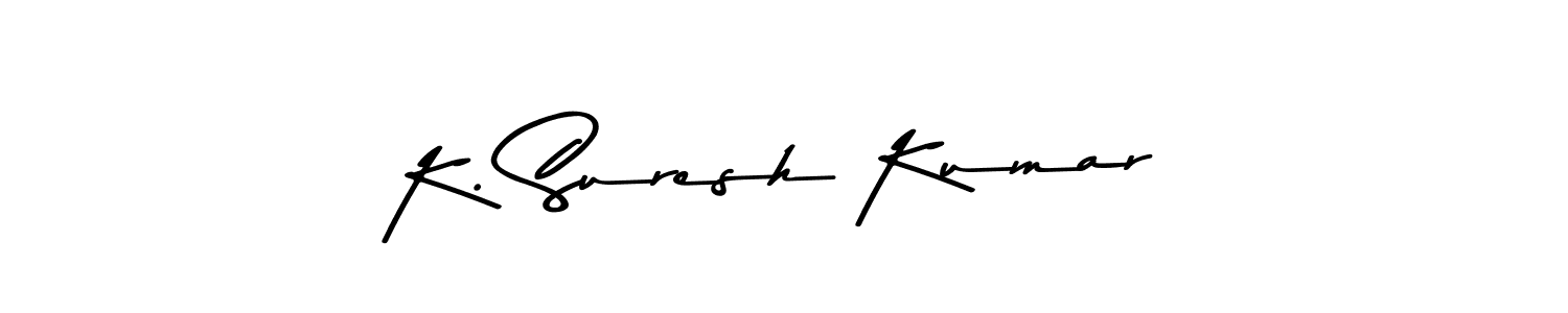 You should practise on your own different ways (Asem Kandis PERSONAL USE) to write your name (K. Suresh Kumar) in signature. don't let someone else do it for you. K. Suresh Kumar signature style 9 images and pictures png