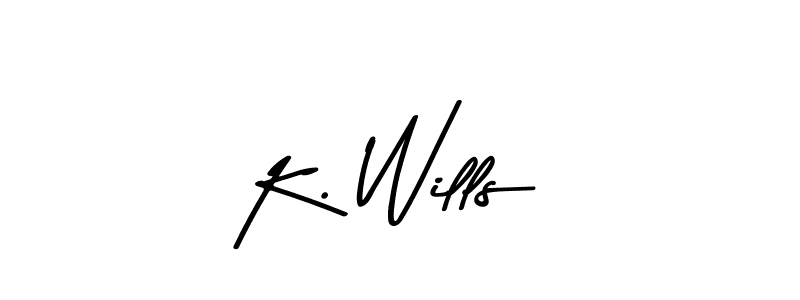 This is the best signature style for the K. Wills name. Also you like these signature font (Asem Kandis PERSONAL USE). Mix name signature. K. Wills signature style 9 images and pictures png