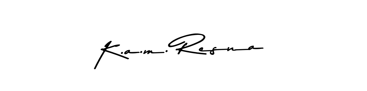 Make a beautiful signature design for name K.a.m. Resna. Use this online signature maker to create a handwritten signature for free. K.a.m. Resna signature style 9 images and pictures png